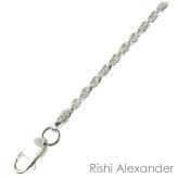 Silver Diamond Cut Rope Jewelry Collection