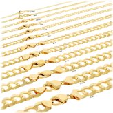 Gold Curb Link Chain