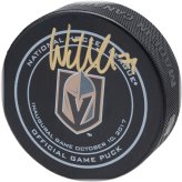 Golden Knights Inaugural Opening Night Game Puck Signed by William Karlsson