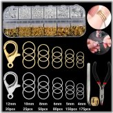 Complete Jewelry Repair & Crafting Set with Lobster Clasps and Tools