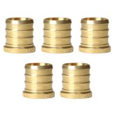 Brass Crimp End Cap Set