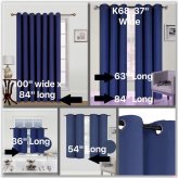 Silver Grommet Thermal Window Curtains