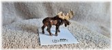 Majestic Bull Moose Miniature Figurine