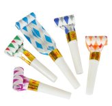 Festive Blowouts - Set of 24 Noisemakers for Parties and Celebrations