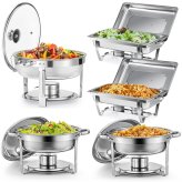 RegalServ Stainless Steel Buffet Chafer Set for Elegant and Safe Food Service