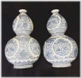 Blue and White Gourd Porcelain Lamp