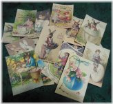 Easter Nostalgia: A Collection of 16 Vintage Victorian Egg Postcards