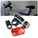 SafeRide 5 LED Waterproof Bike Light Set