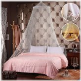 Lace Princess Canopy Netting for Full Queen King Size Beds