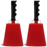 Red Handle Cowbells - Perfect for Sporting Events and Games