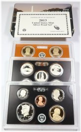 2013 Silver Proof Coin Set with Box & COA