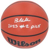 Brandon Miller Hornets Signed Basketball with #2 Inscription