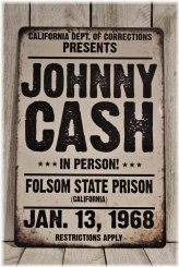 Cash Tribute Concert Metal Plaque