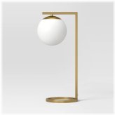 White Globe Desk Lamp by Threshold