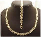 Golden Basket Weave Jewelry Set
