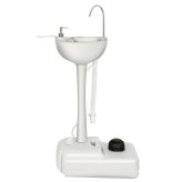 Rolling Foot-Pump Wash Station for Outdoor Adventures