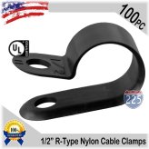 Black Nylon Cable Clamps - Pack of 100