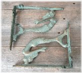 Mermaid Cast Iron Brackets