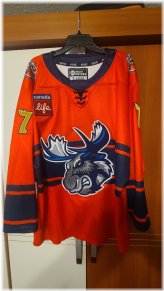 Manitoba Moose RCMP 150 Night AHL Game Worn Jersey - Simon Lundmark 2023-24