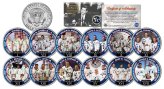 Legacy of Apollo: Colorized JFK Half Dollar 12-Coin Set