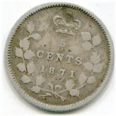 Canadian Nickel Lot - 1871 with Minor Damage