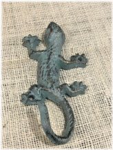 Verdigris Gecko Wall Sculpture