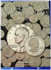 Eisenhower and Anthony Dollars 1971-1999 Coin Collection Organizer