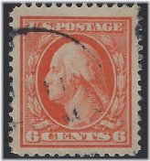 Vintage US Stamp - Scott # 379, 1901, Light Cancel