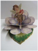 Vintage Cupid Nosegay Valentine Card