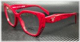 Maroon Red Marble Women's Eyeglasses