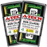 Laptop Memory Upgrade Kit - 8GB DDR2 SODIMM RAM (2 x 4GB)