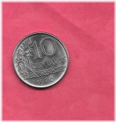 Brazilian 1976 10 Centavos Uncirculated Coin