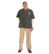 Barber's Choice Poly/Cotton Blend Cape with Three Front Pockets