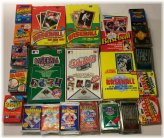 Time Capsule Baseball Card Collection - Unopened Vintage Packs from 1987-1995 (400 Cards)