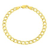 Golden Curb Link Bracelet