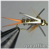 Rubber Legged Prince Nymph with Bead Head - 12 Pack