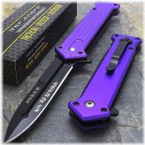 Violet Vanguard Folding Knife