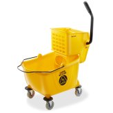 Yellow Press Mop Bucket