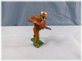 Charging Soldier with Gas Mask Antique Figure