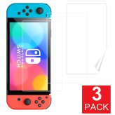 OLED Shield: Protective Film Set for Nintendo Switch - 3 Pack