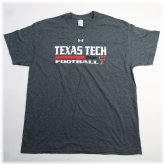 Dark Gray Texas Tech Red Raiders Gildan Men's Short Sleeve Shirt