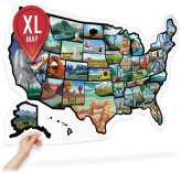 United States Adventure Map - Keep Track of Your RV Travels with State Stickers