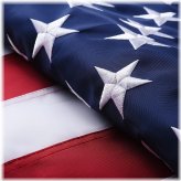 American Elegance Embroidered Flag