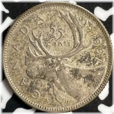 1937 Canadian Silver Quarter