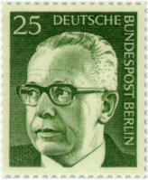 Berlin Memorabilia - Dr. Gustav Heinemann Stamp