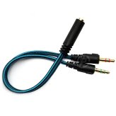 Braided Audio Splitter Cable