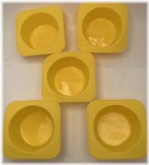 Jumbo Texas Size Silicon Muffin Pans - 5 Pack