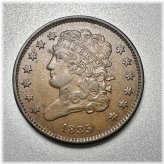 1835 Classic Head Half Cent - Key Type Coin