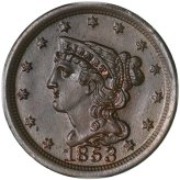 Pristine 1853 Classic Half Cent - Unseen Beauty