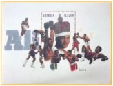 Zambia Muhammad Ali Crown Stamp (2008)